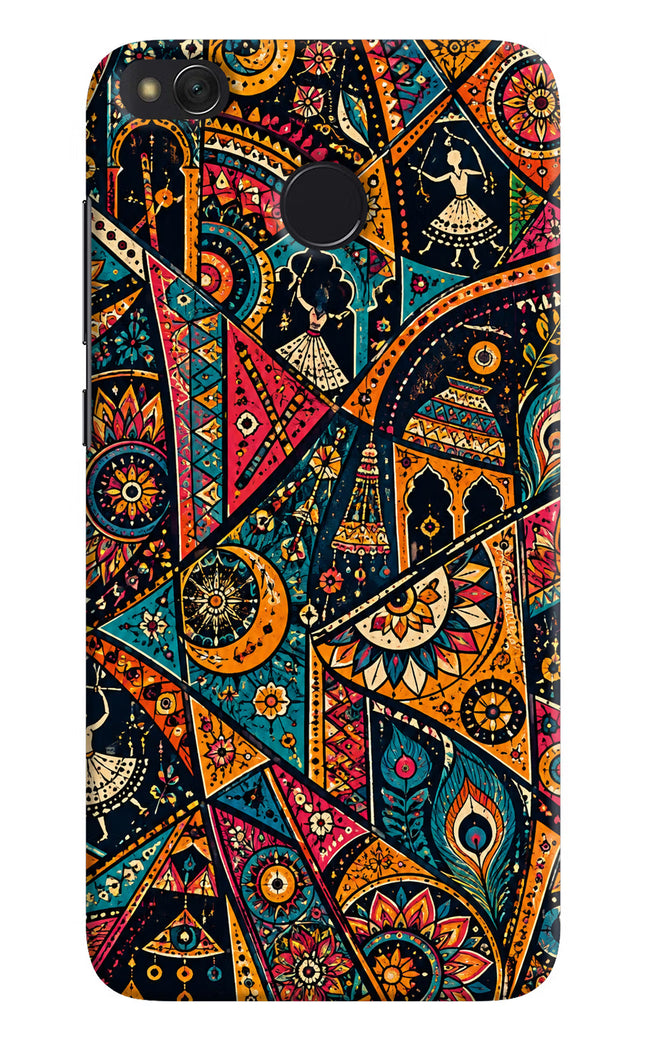 Folk Print Redmi 4 Hard Case Back Cover by Casekaro