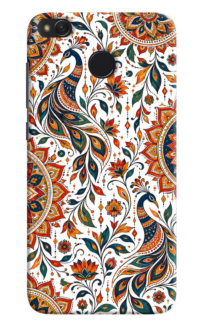 White Mayura Redmi 4 Hard Case Back Cover by Casekaro