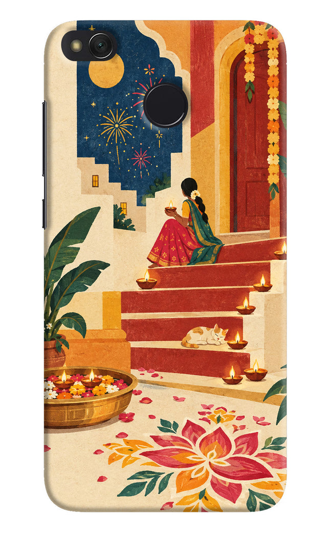 Diwali Rangoli Redmi 4 Hard Case Back Cover by Casekaro