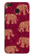 Maroon Elephant Redmi 4 Hard Case Back Cover by Casekaro