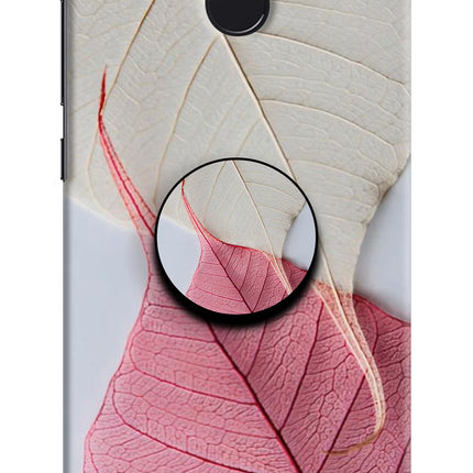 White Pink Leaf Redmi 4 Pop Case by Casekaro