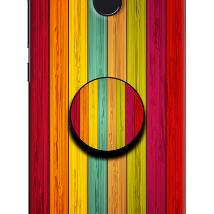 Multicolor Wooden Redmi 4 Pop Case by Casekaro