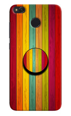Multicolor Wooden Redmi 4 Pop Case by Casekaro