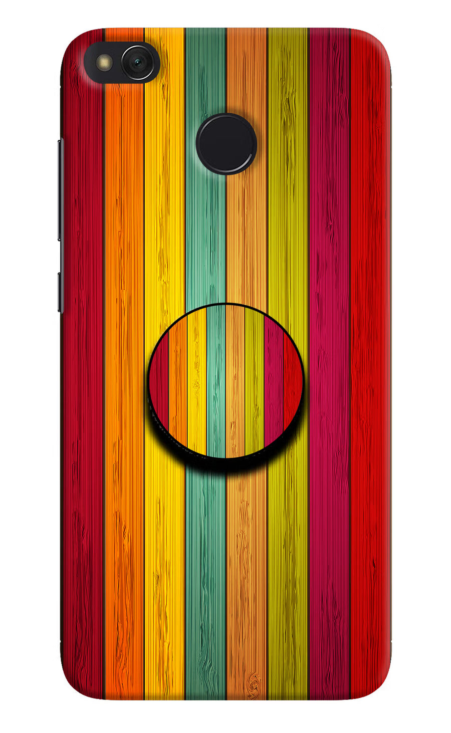 Multicolor Wooden Redmi 4 Pop Case, Hard case