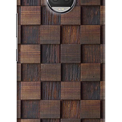 Wooden Cube Design Moto G5S plus Hard Case Back Cover by Casekaro