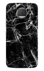 Black Marble Texture Moto G5S plus Hard Case Back Cover by Casekaro