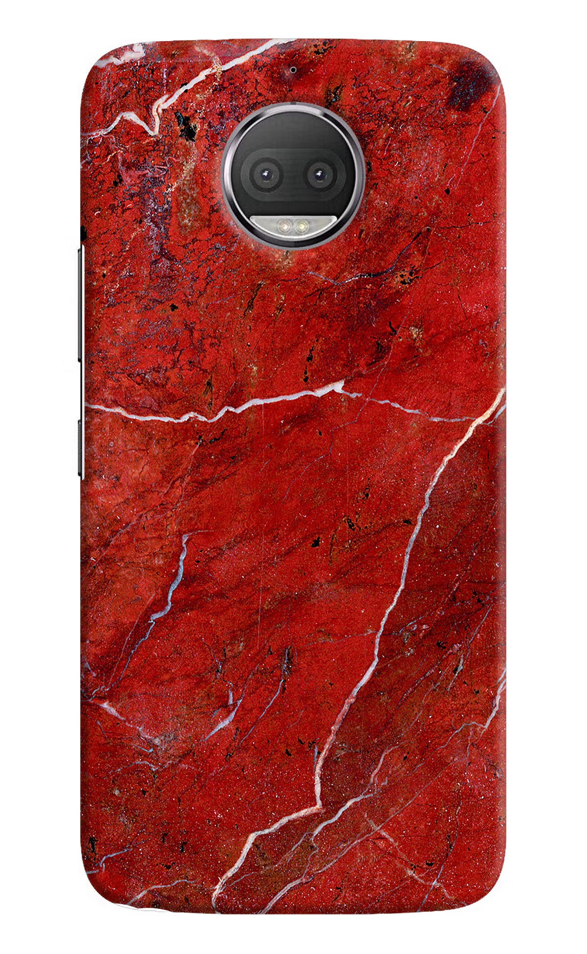 Red Marble Design Moto G5S plus Hard Case Back Cover by Casekaro