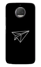 Paper Plane White Moto G5S plus Hard Case Back Cover by Casekaro