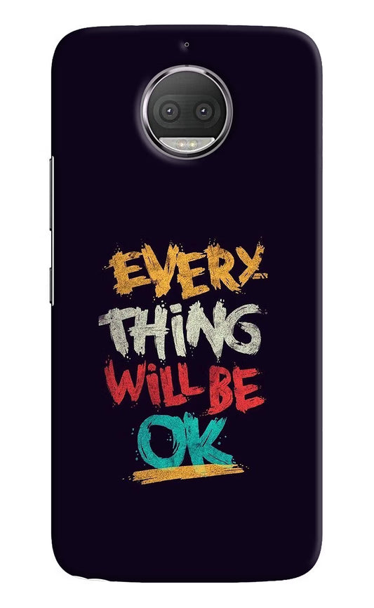 Everything Will Be Ok Moto G5S plus Hard Case Back Cover by Casekaro