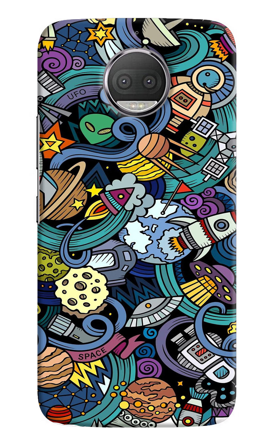 Space Abstract Moto G5S plus Back Cover, Hard case