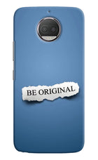 Be Original Moto G5S plus Hard Case Back Cover by Casekaro
