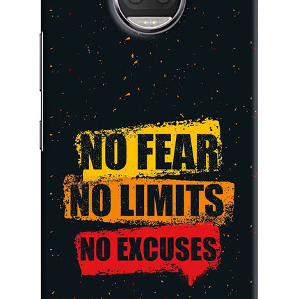 No Fear No Limits No Excuse Moto G5S plus Hard Case Back Cover by Casekaro