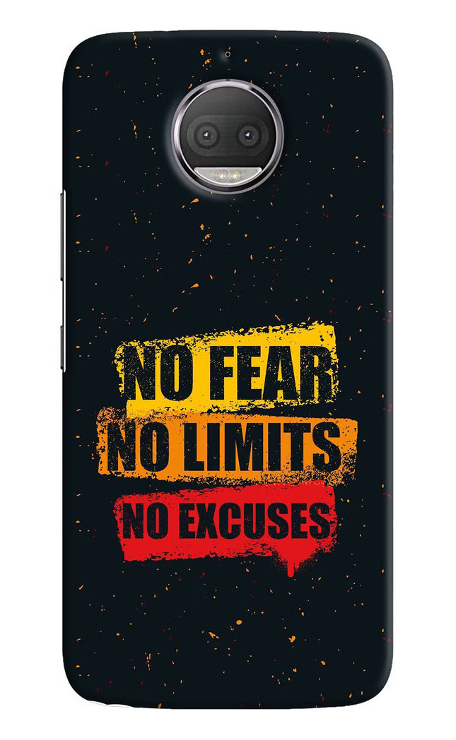 No Fear No Limits No Excuse Moto G5S plus Hard Case Back Cover by Casekaro