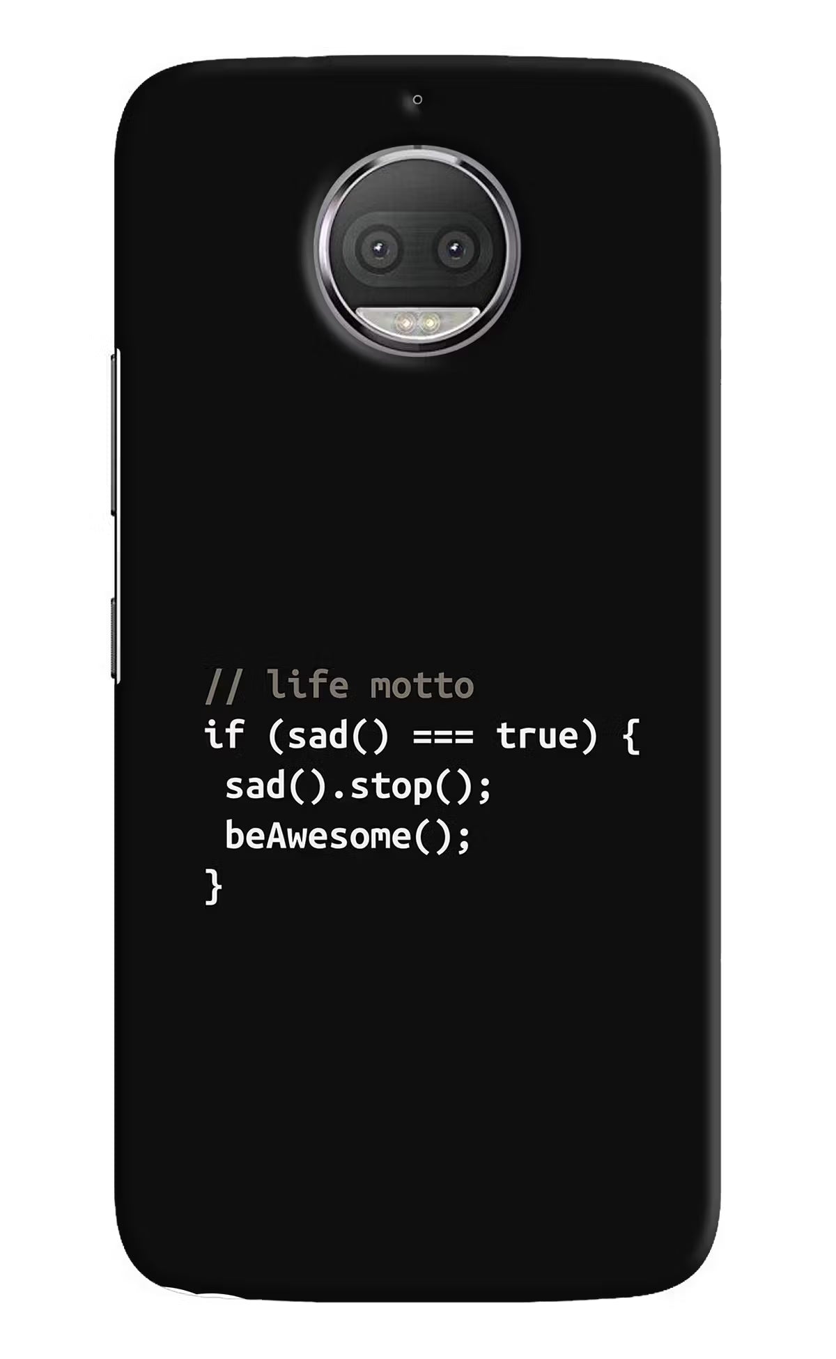 Life Motto Code Moto G5S plus Hard Case Back Cover by Casekaro