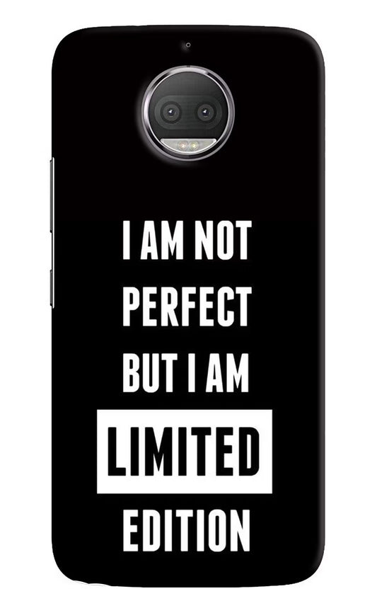 I Am Not Perfect But I Am Limited Edition Moto G5S plus Hard Case Back Cover by Casekaro
