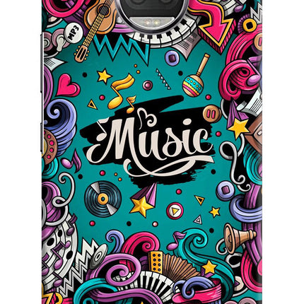Music Graffiti Moto G5S plus Hard Case Back Cover by Casekaro