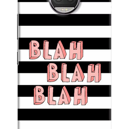 Blah Blah Blah Moto G5S plus Hard Case Back Cover by Casekaro