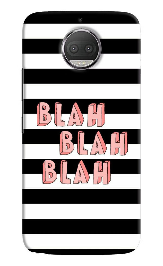 Blah Blah Blah Moto G5S plus Hard Case Back Cover by Casekaro