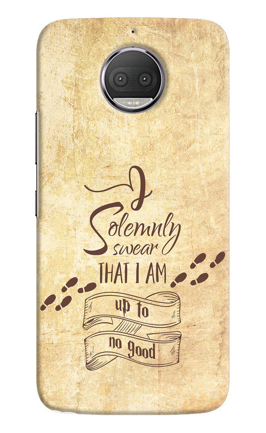 I Solemnly swear that i up to no good Moto G5S plus Hard Case Back Cover by Casekaro