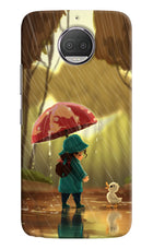 Rainy Day Moto G5S plus Hard Case Back Cover by Casekaro