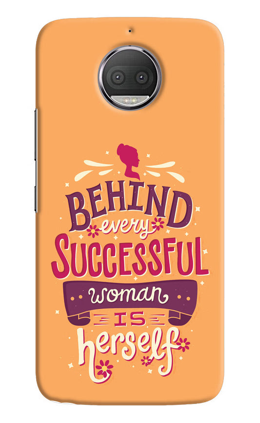 Behind Every Successful Woman There Is Herself Moto G5S plus Hard Case Back Cover by Casekaro