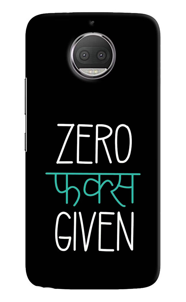 Zero Fucks Given Moto G5S plus Hard Case Back Cover by Casekaro