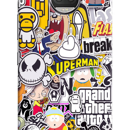 Sticker Bomb Moto G5S plus Hard Case Back Cover by Casekaro