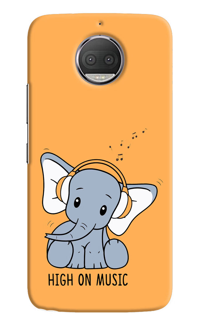 High On Music Moto G5S plus Hard Case Back Cover by Casekaro