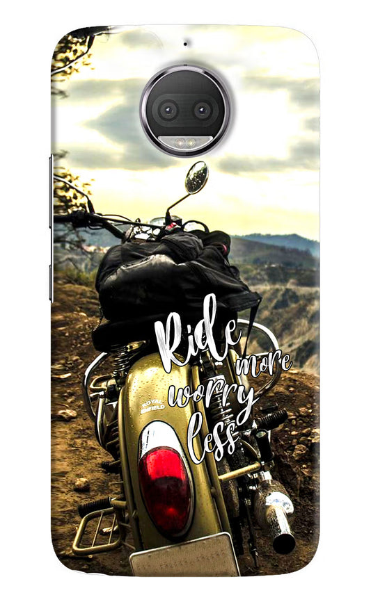 Ride More Worry Less Moto G5S plus Hard Case Back Cover by Casekaro