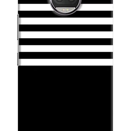 Black and White Print Moto G5S plus Hard Case Back Cover by Casekaro