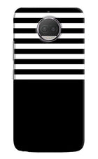 Black and White Print Moto G5S plus Hard Case Back Cover by Casekaro