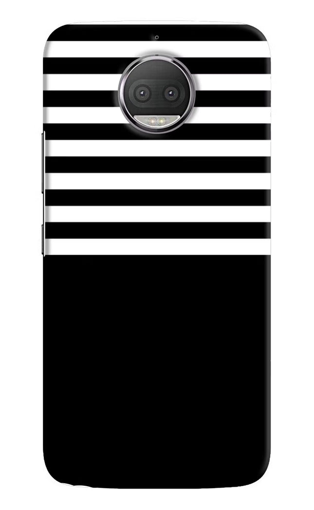 Black and White Print Moto G5S plus Hard Case Back Cover by Casekaro
