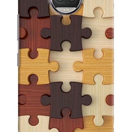 Wooden Puzzle Moto G5S plus Hard Case Back Cover by Casekaro