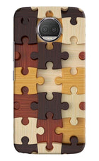 Wooden Puzzle Moto G5S plus Hard Case Back Cover by Casekaro