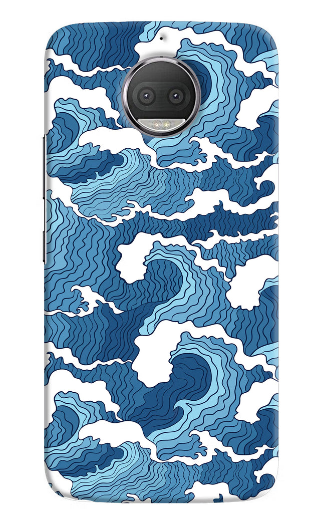 Blue Waves Moto G5S plus Hard Case Back Cover by Casekaro