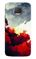 Fire Cloud Moto G5S plus Hard Case Back Cover by Casekaro