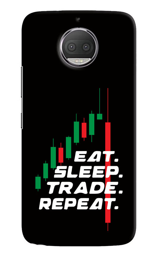 Eat Sleep Trade Repeat Moto G5S plus Hard Case Back Cover by Casekaro