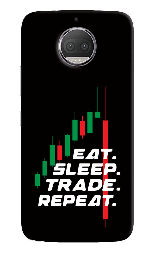 Eat Sleep Trade Repeat Moto G5S plus Hard Case Back Cover by Casekaro