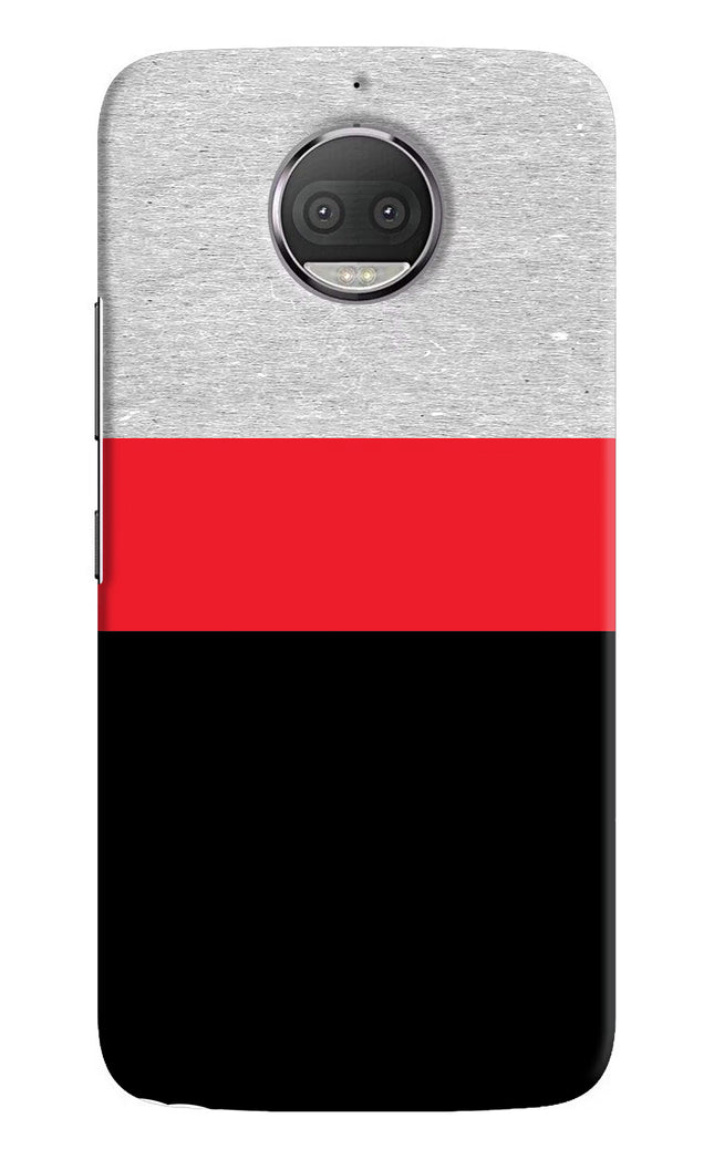 Tri Color Pattern Moto G5S plus Hard Case Back Cover by Casekaro