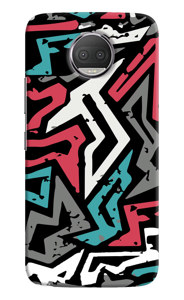 Geometric Graffiti Moto G5S plus Hard Case Back Cover by Casekaro