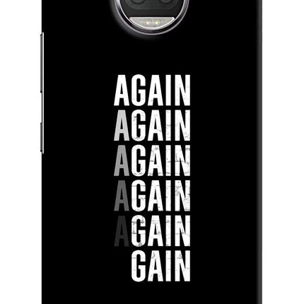 Again Again Gain Moto G5S plus Hard Case Back Cover by Casekaro