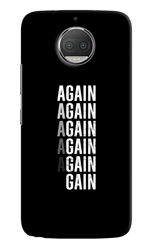 Again Again Gain Moto G5S plus Hard Case Back Cover by Casekaro