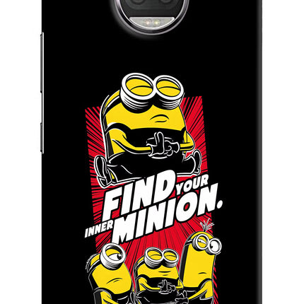 Find your inner Minion Moto G5S plus Hard Case Back Cover by Casekaro