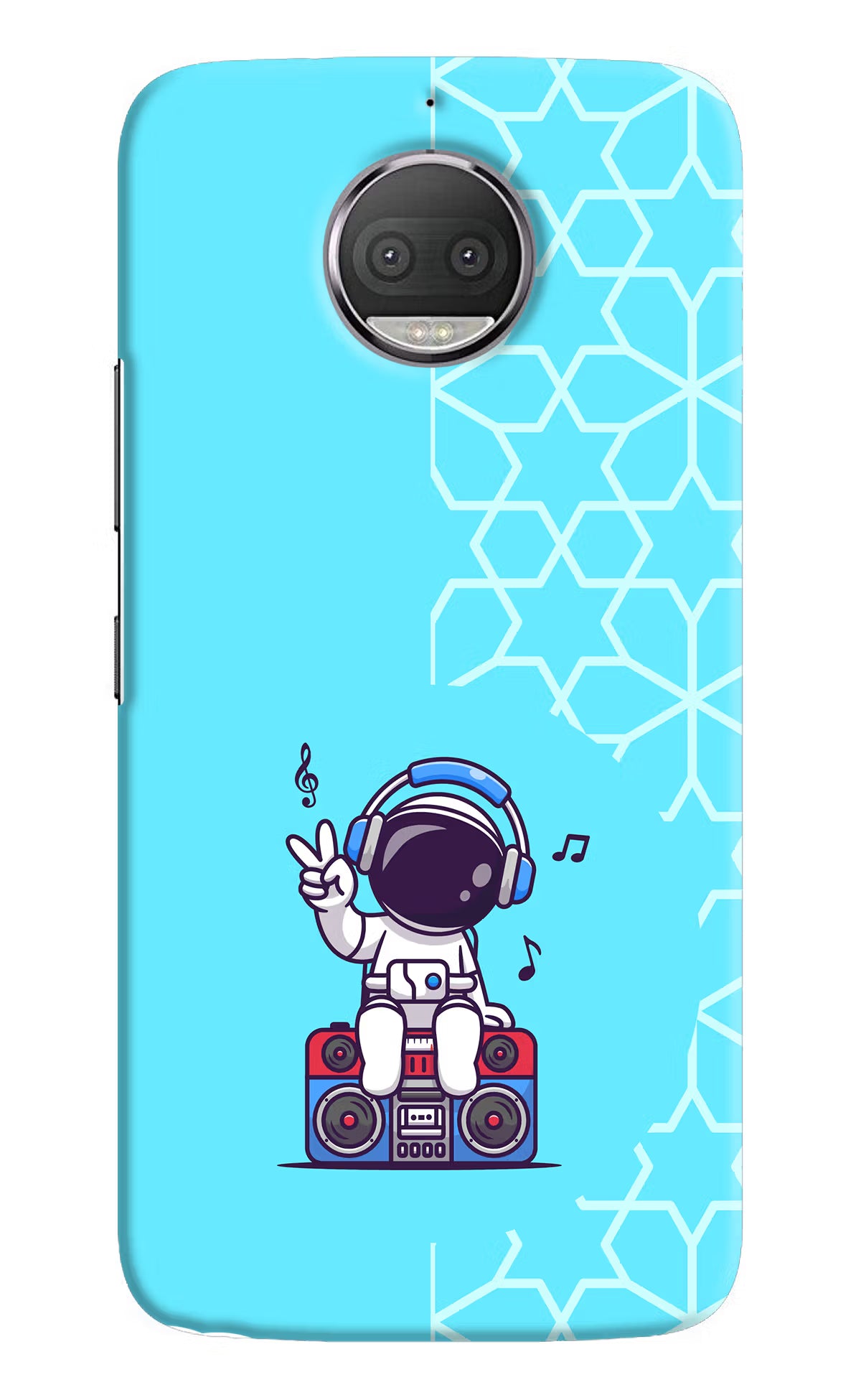 Cute Astronaut Chilling Moto G5S plus Hard Case Back Cover by Casekaro