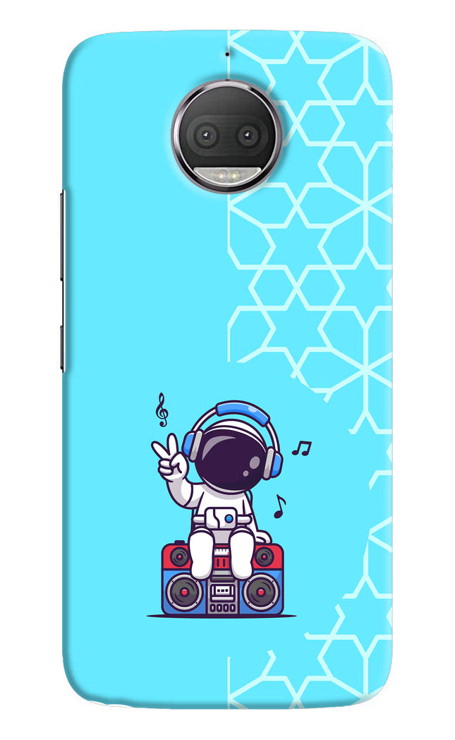 Cute Astronaut Chilling Moto G5S plus Hard Case Back Cover by Casekaro