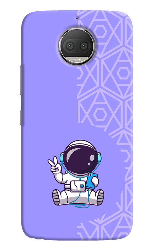 Cute Astronaut Chilling Moto G5S plus Hard Case Back Cover by Casekaro