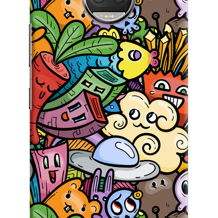 Veggie Doodle Moto G5S plus Hard Case Back Cover by Casekaro