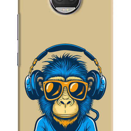 Monkey Headphone Moto G5S plus Hard Case Back Cover by Casekaro