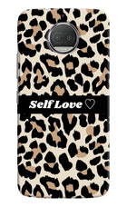 Leopard Print Self Love Moto G5S plus Hard Case Back Cover by Casekaro