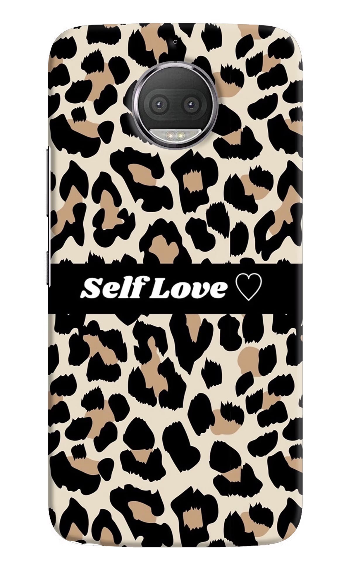 Leopard Print Self Love Moto G5S plus Hard Case Back Cover by Casekaro